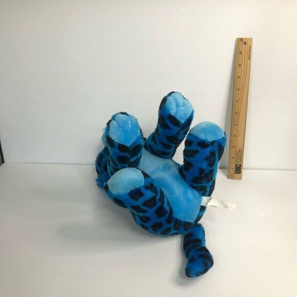 the petting zoo blue leopard big eyes sitting 2014 14 inch plush stuffed animal - Picture 7 of 10